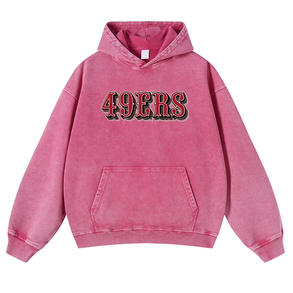 FRED WARNER Casual Washed Hoodie