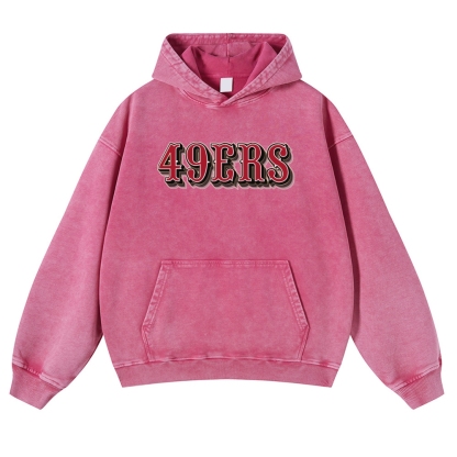 FRED WARNER Casual Washed Hoodie