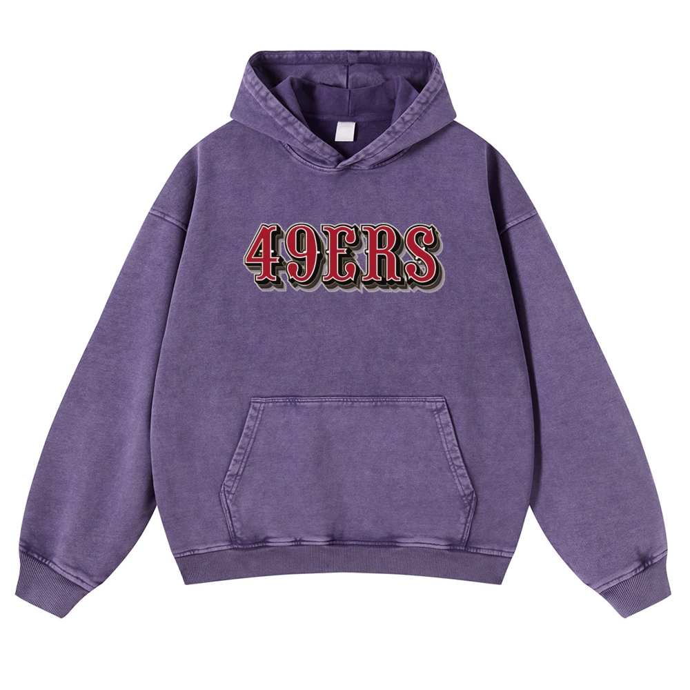FRED WARNER Casual Washed Hoodie