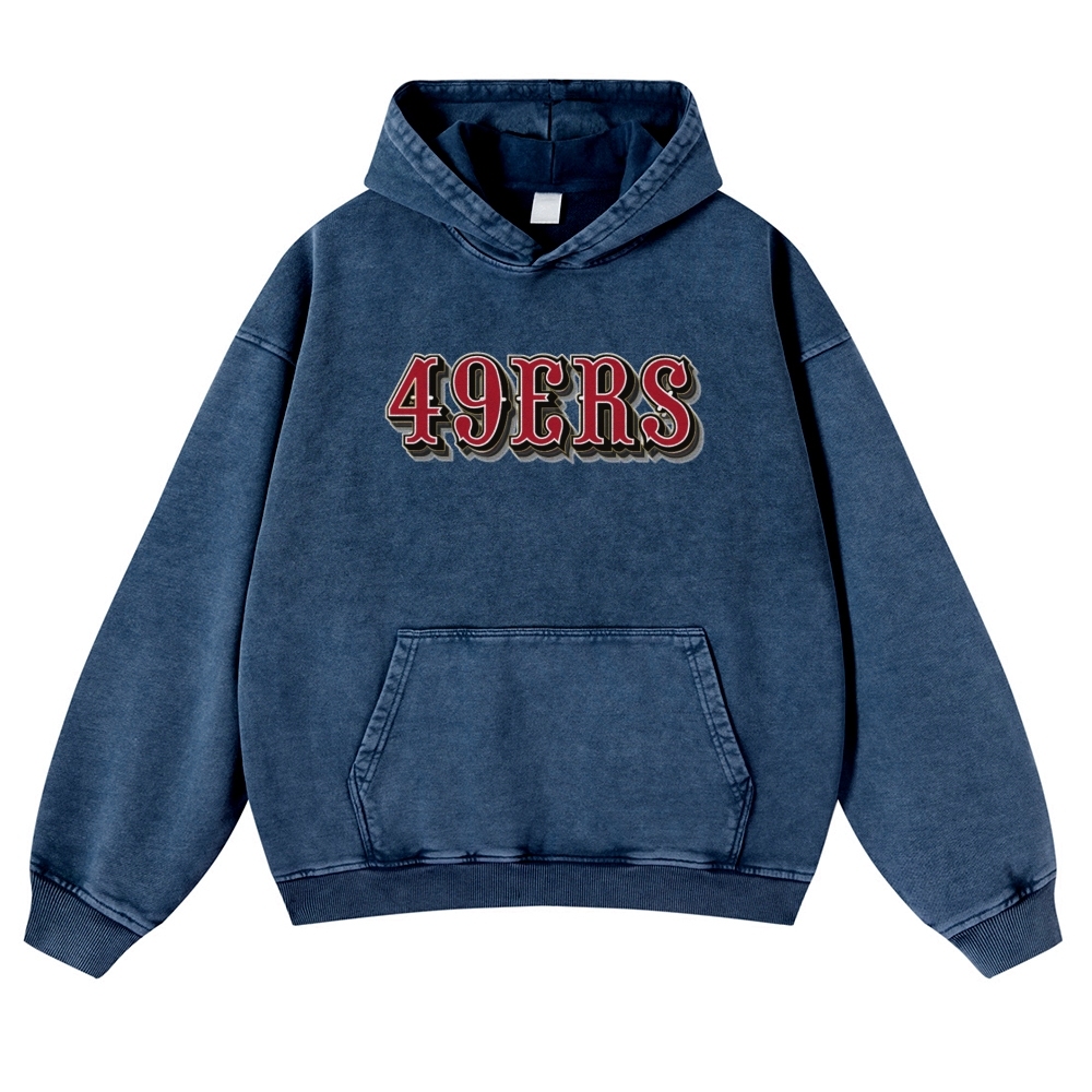 FRED WARNER Casual Washed Hoodie