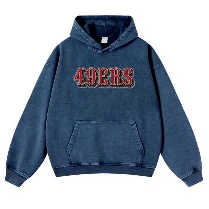 FRED WARNER Casual Washed Hoodie