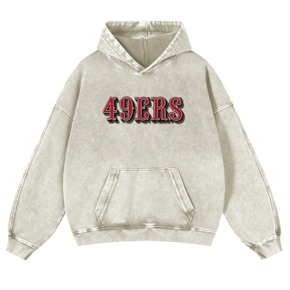 FRED WARNER Casual Washed Hoodie