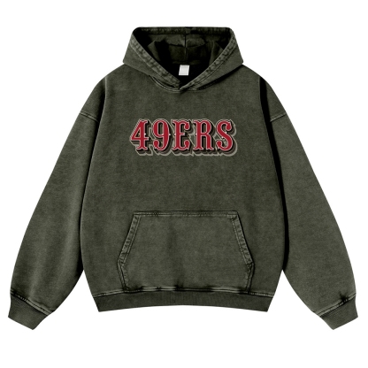 FRED WARNER Casual Washed Hoodie