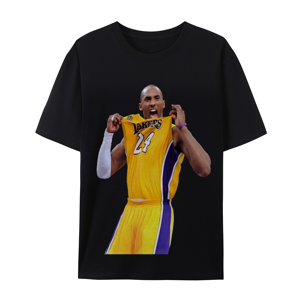 Vintage Style Unisex-Adult  Cotton  T-shirt Kobe Tee