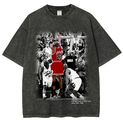 Unisex Fit Washed T-Shirt MICHAEL JORDAN- THE LAST DANCE