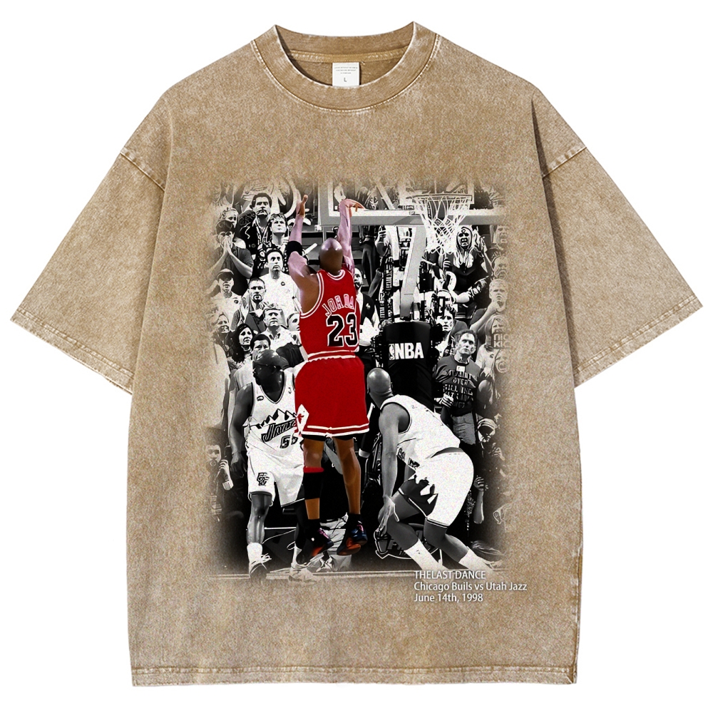 Unisex Fit Washed T-Shirt MICHAEL JORDAN- THE LAST DANCE
