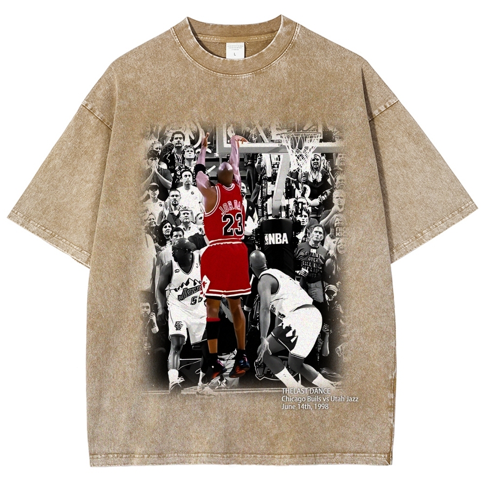 Unisex Fit Washed T-Shirt MICHAEL JORDAN- THE LAST DANCE