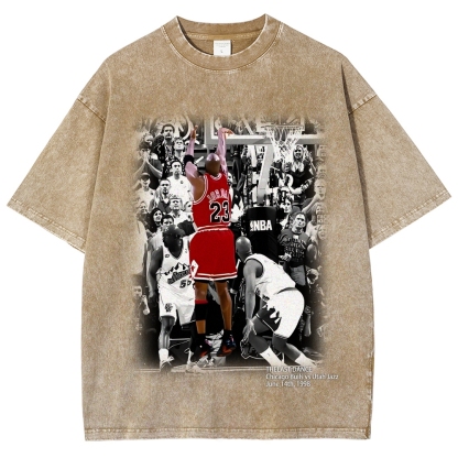 Unisex Fit Washed T-Shirt MICHAEL JORDAN- THE LAST DANCE