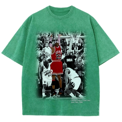 Unisex Fit Washed T-Shirt MICHAEL JORDAN- THE LAST DANCE