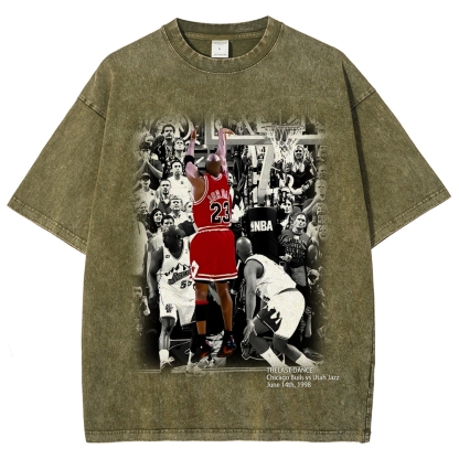 Unisex Fit Washed T-Shirt MICHAEL JORDAN- THE LAST DANCE