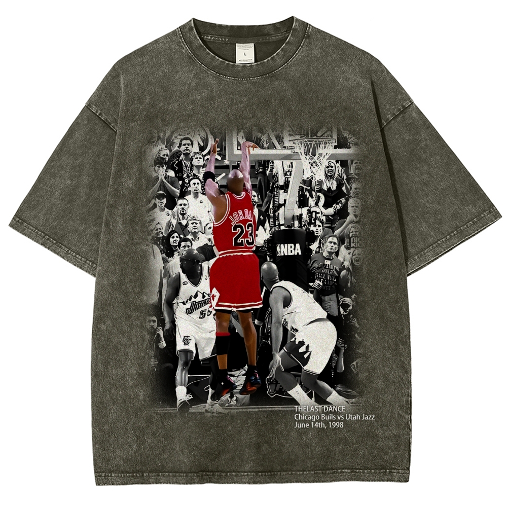 Unisex Fit Washed T-Shirt MICHAEL JORDAN- THE LAST DANCE