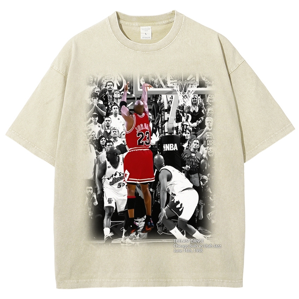Unisex Fit Washed T-Shirt MICHAEL JORDAN- THE LAST DANCE