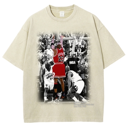 Unisex Fit Washed T-Shirt MICHAEL JORDAN- THE LAST DANCE