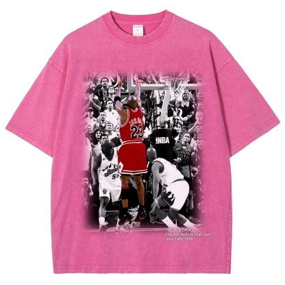 Unisex Fit Washed T-Shirt MICHAEL JORDAN- THE LAST DANCE