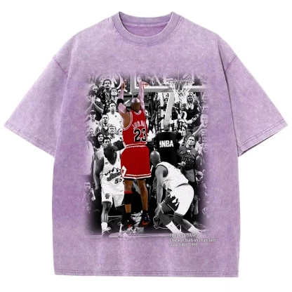 Unisex Fit Washed T-Shirt MICHAEL JORDAN- THE LAST DANCE