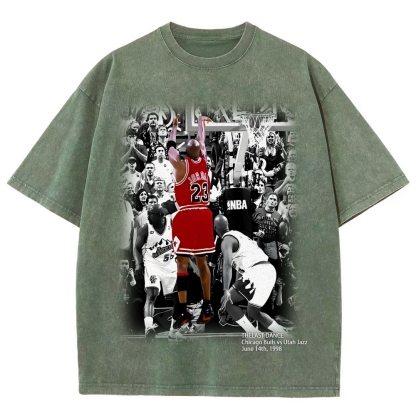 Unisex Fit Washed T-Shirt MICHAEL JORDAN- THE LAST DANCE