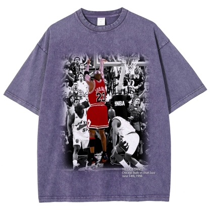 Unisex Fit Washed T-Shirt MICHAEL JORDAN- THE LAST DANCE