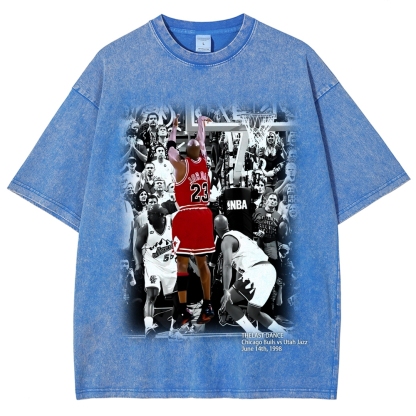 Unisex Fit Washed T-Shirt MICHAEL JORDAN- THE LAST DANCE
