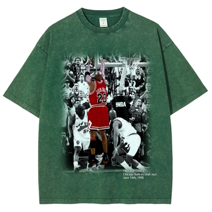 Unisex Fit Washed T-Shirt MICHAEL JORDAN- THE LAST DANCE