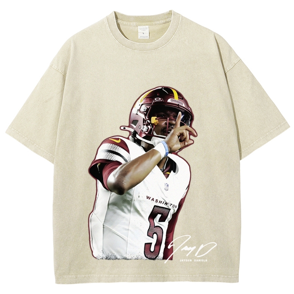 JAYDEN DANIELS TEE Unisex Washed T-Shirt