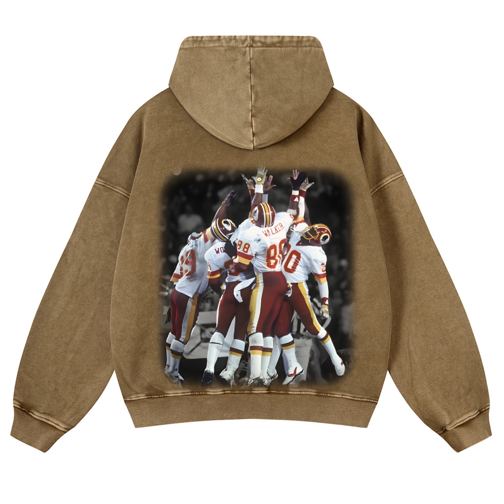 Casual Washed Hoodie|REDSKINS
