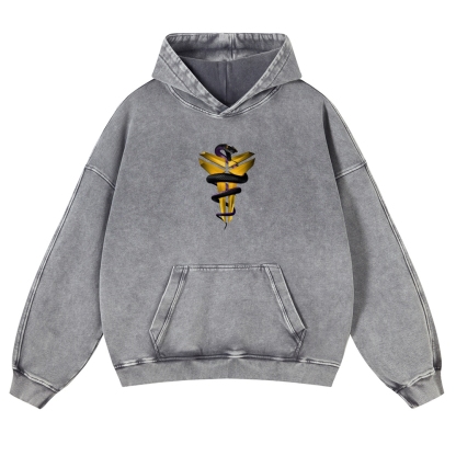 Casual Washed Hoodie Kobe Bryant