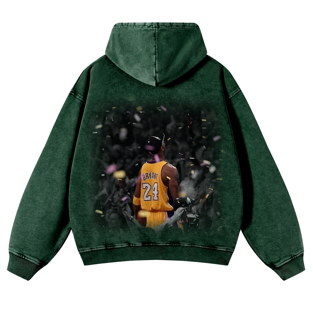 Casual Washed Hoodie Kobe Bryant