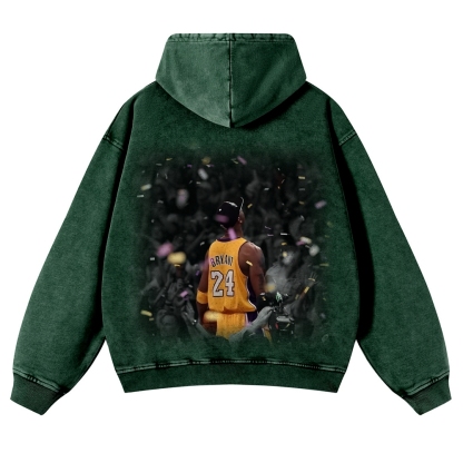 Casual Washed Hoodie Kobe Bryant