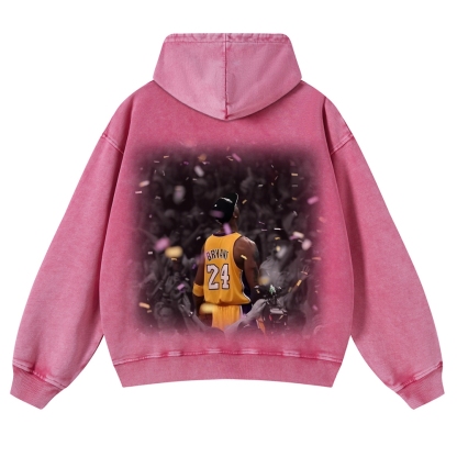 Casual Washed Hoodie Kobe Bryant