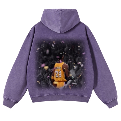 Casual Washed Hoodie Kobe Bryant