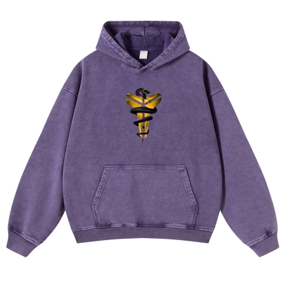 Casual Washed Hoodie Kobe Bryant