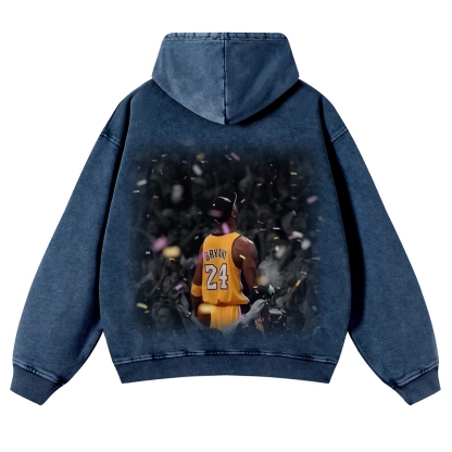 Casual Washed Hoodie Kobe Bryant