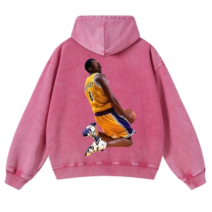 Casual Washed Hoodie Kobe Bryant