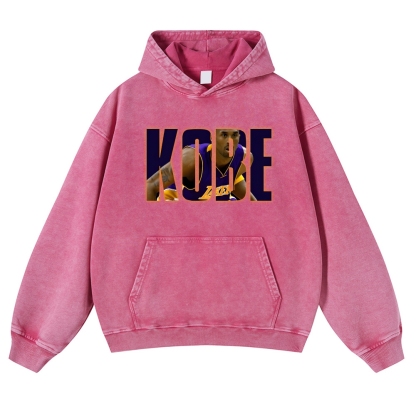 Casual Washed Hoodie Kobe Bryant