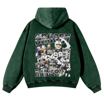 Casual Washed Hoodie MAXX CROSBY