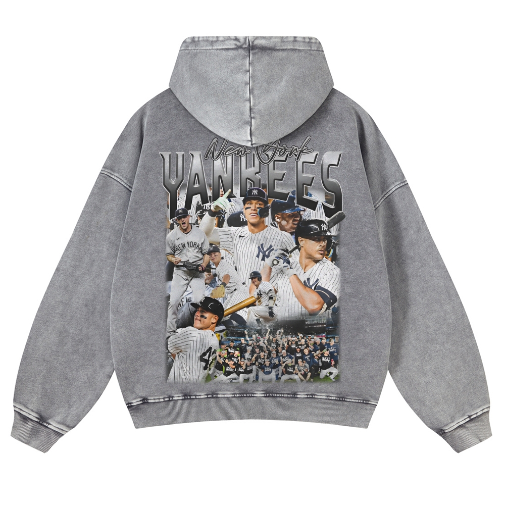 Casual Washed Hoodie|NEW YORK YANKEES