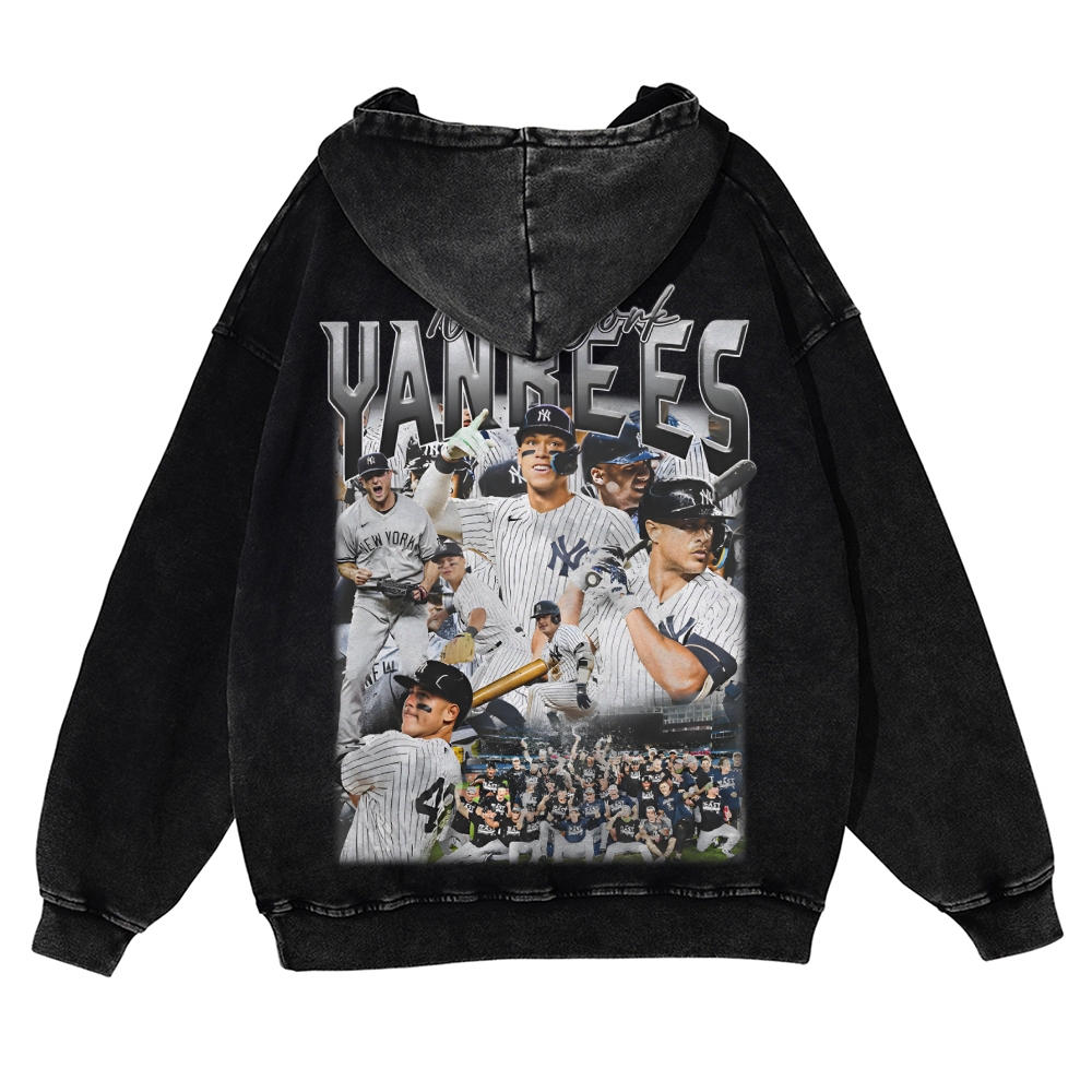 Casual Washed Hoodie|NEW YORK YANKEES