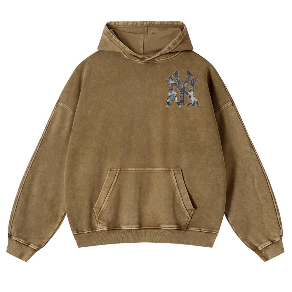 Casual Washed Hoodie|NEW YORK YANKEES