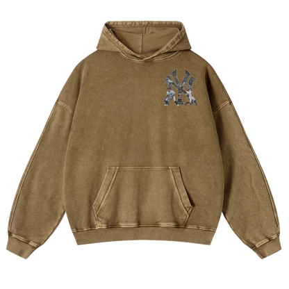 Casual Washed Hoodie|NEW YORK YANKEES