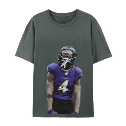 RAVENS ZayFlowers Vintage Style Unisex-Adult Cotton TEE