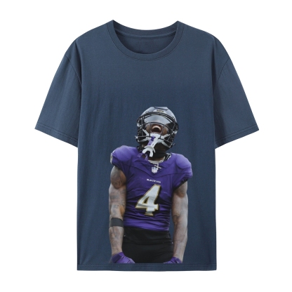 RAVENS ZayFlowers Vintage Style Unisex-Adult Cotton TEE