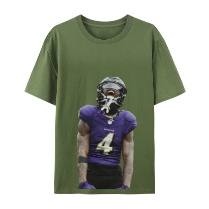 RAVENS ZayFlowers Vintage Style Unisex-Adult Cotton TEE