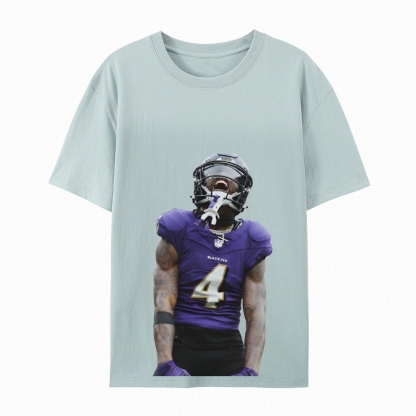 RAVENS ZayFlowers Vintage Style Unisex-Adult Cotton TEE