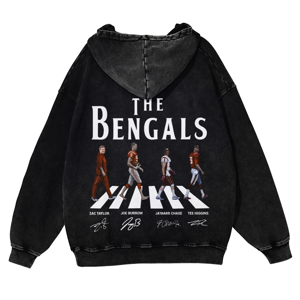 Casual Washed Hoodie|BENGALS