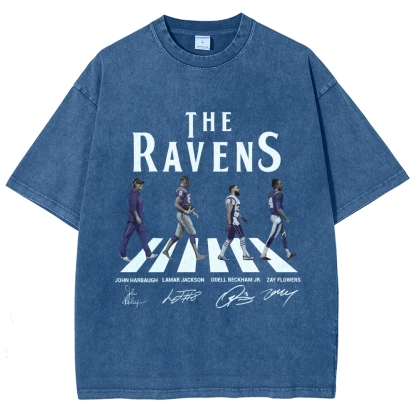 Unisex Fit Washed T-Shirt|RAVENS