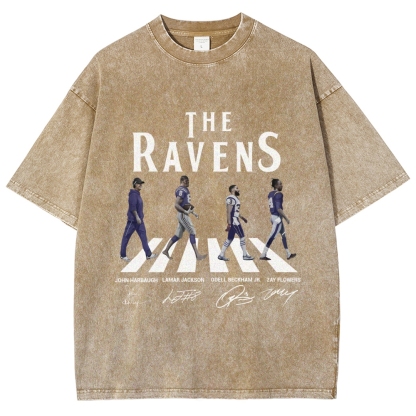 Unisex Fit Washed T-Shirt|RAVENS