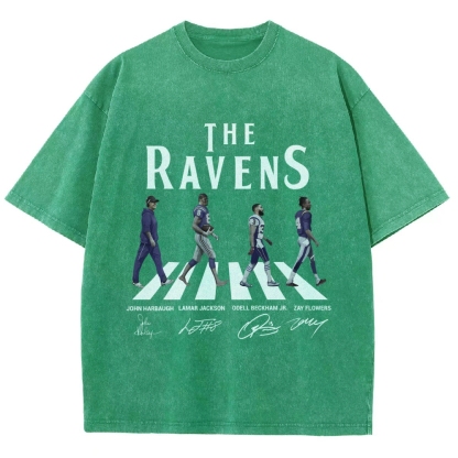 Unisex Fit Washed T-Shirt|RAVENS