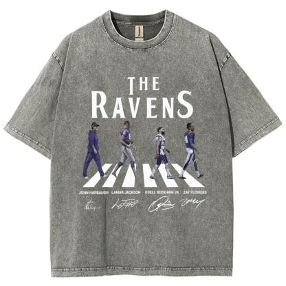 Unisex Fit Washed T-Shirt|RAVENS