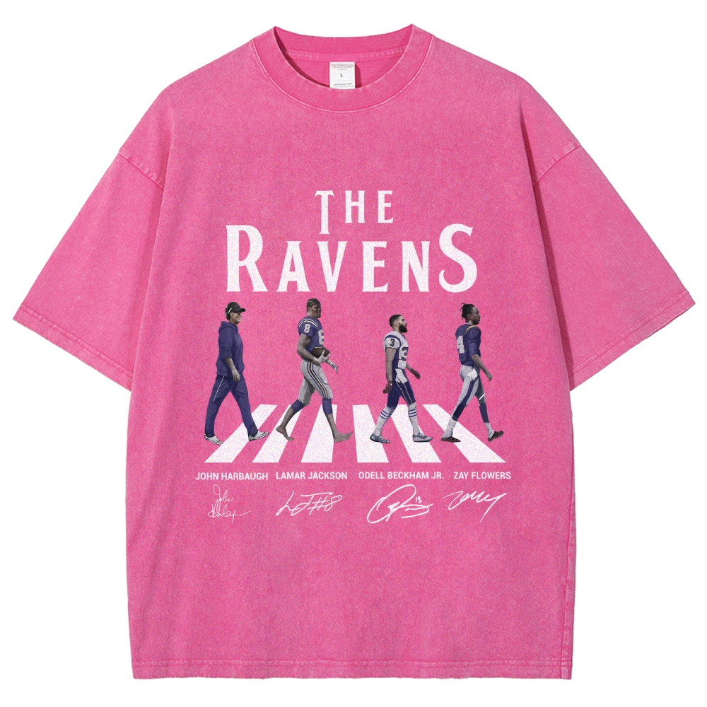 Unisex Fit Washed T-Shirt|RAVENS