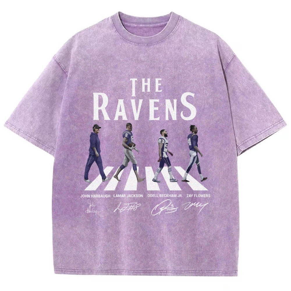 Unisex Fit Washed T-Shirt|RAVENS